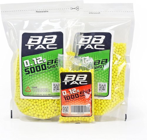 BBTac Airsoft BBs - .12g Lightweight 6mm Ammo | 11,000 Rounds for Airsoft Guns