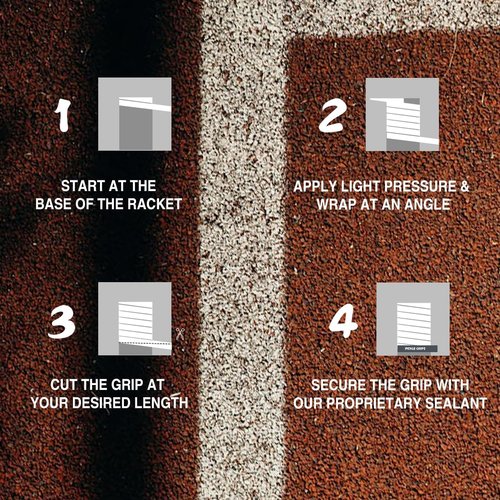 ORBEIN Orange Tennis Grip Tape - Tennis Overgrip for Tennis Racquet - Tennis Racket Grip Tape - Pickleball Paddle Grip Tape