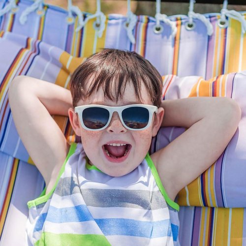 JAN & JUL UV-400 Polarized Sunglasses for Kids | Flexible Design with Adjustable Strap