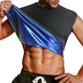 Skiennix Men's Sauna Shirt - Ribbed Compression Tank Top for Enhanced Workout Performance