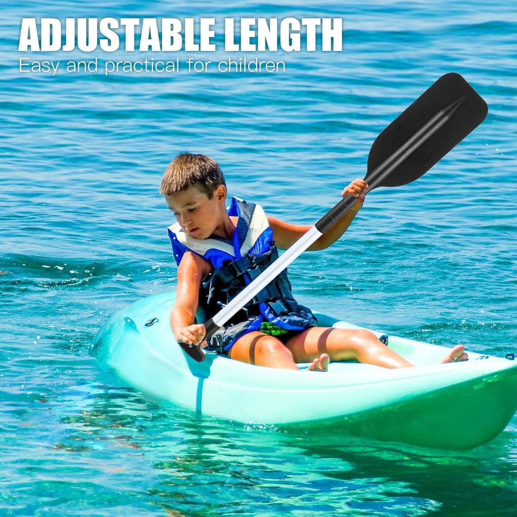 Trader Telescoping Canoe Paddles - Adjustable Aluminum Oars 21.3-41.7 in for Kayaks & Dinghies