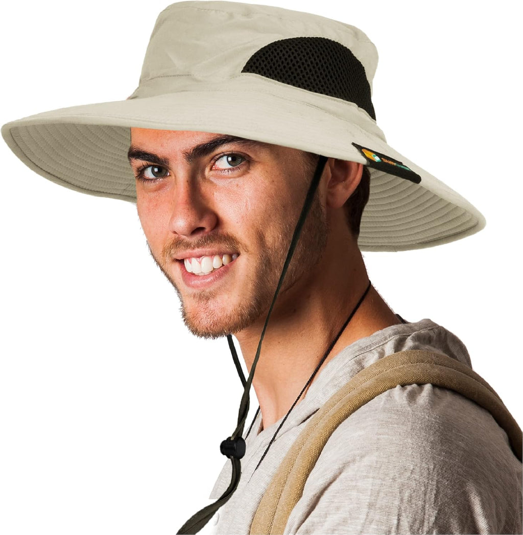SUN CUBE Wide Brim Sun Hat - UV Protection Fishing & Hiking Bucket Hat | UPF 50+ for Men & Women
