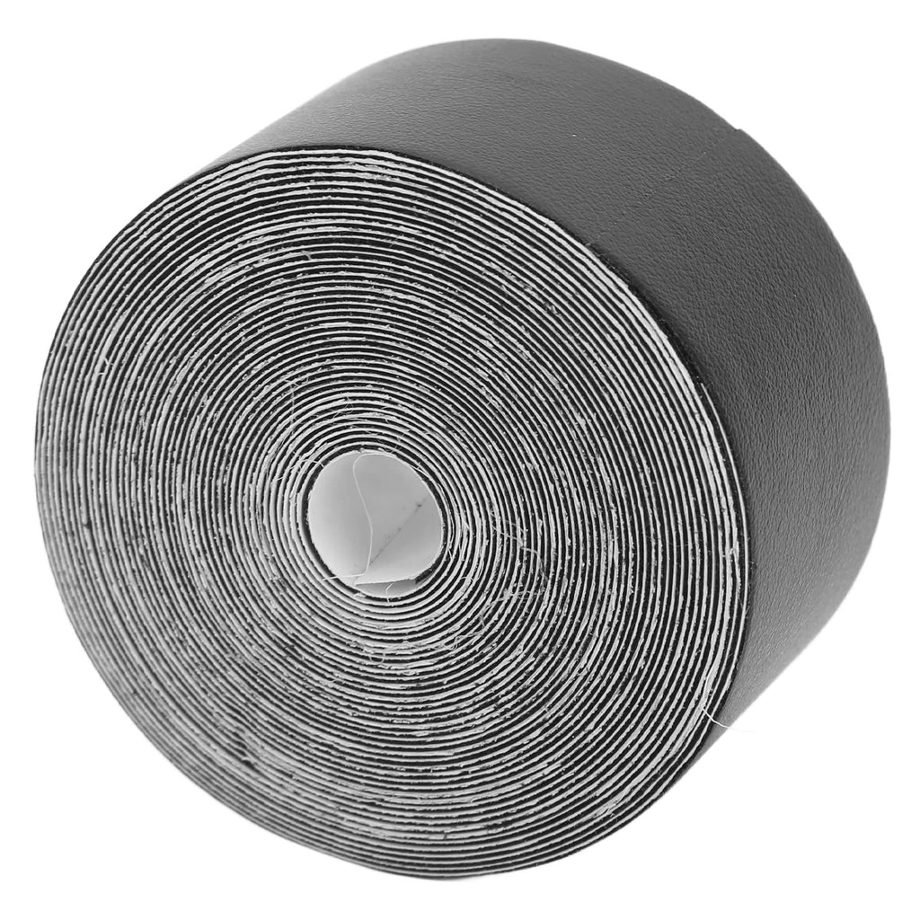 VBESTLIFE Tennis Racket Frame Tape, 16.4ft PU Edge Wrap for Racquet Head Cover Scratch Prevention Sports Equipment Maintenance‌ (Black)