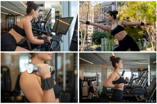GAOS Wrist & Ankle Weights for Women - Wearable Weighted Bangles for Pilates, Yoga, Walking & Strength Training,Adjustable Fit, Soft Silicone Anti-Slip Design - 2 lbs Pair (Set of 2).