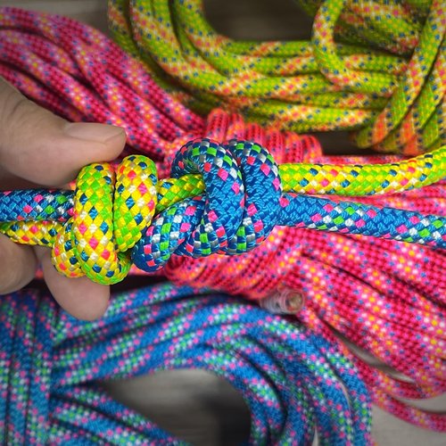 BlazeBeam 8mm Accessory Cord 6M (20ft) UIAA Rock Climbing Rope 14Kn High Tensile Strength Rock Climbing Accessories Cord Double Braid Nylon Cord for Mountain Tree Climbing, Canyoneering,Fire Rescue