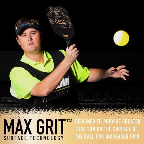 Franklin Sports Pro Pickleball Paddle - Pro Tournament Pickleball Paddle with Extra Grip MaxGrit Technology - Aspen Kern Centre Pickleball Paddle