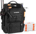 KastKing KarryAll Fishing Tackle Backpack - Rod Holder & 4 Tackle Boxes | 40/26L Storage Solution