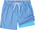 XOMZG Men's Swim Trunks - Quick-Dry Mesh Lining with Pockets | Stylish Hawaiian Design