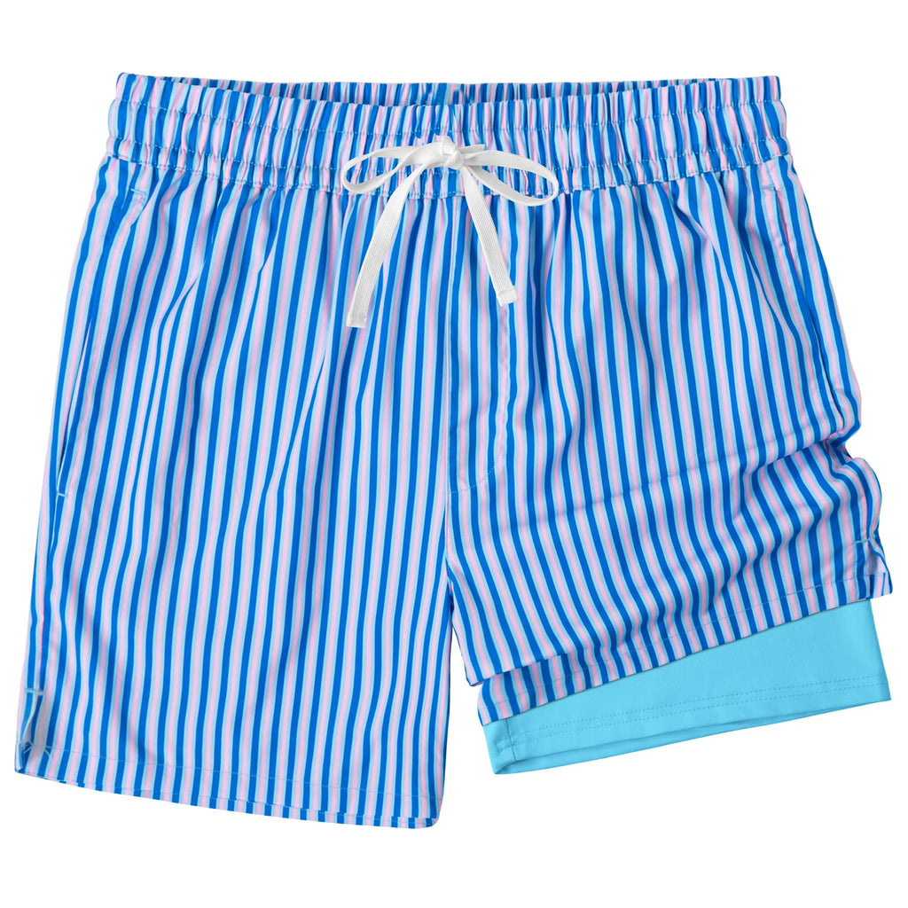 XOMZG Men's Swim Trunks，Mesh Lining Quick Dry with Pockets Beach Shorts Hawaiian