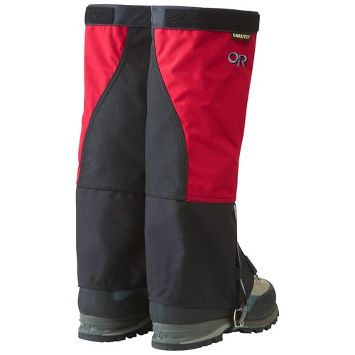 Outdoor Research Unisex Expedition Crocodile Gore-TEX Gaiters, Chili/Black, M