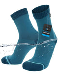 DexShell Waterproof Everyday Socks for Men & Women – Breathable Quarter Crew Socks for Walking, Commuting & All-Weather Comfort – SNB Blue, X Large