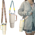 Stanley Cup Removable Water Bottle Carrier Strap - Lanyard Holder for 40/30/20 Oz Tumblers | Purple