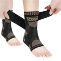 Copper Ankle Brace - Copper Infused Support Sleeve for Men & Women | Pain Relief for Plantar Fasciitis & Sprains