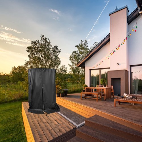 Black Treadmill Cover 46" L x 38" W x 66" H, Luxiv Dustproof Waterproof Cover for Treadmill Fold-able for Indoor Outdoor Sunscreen with Storage Bag
