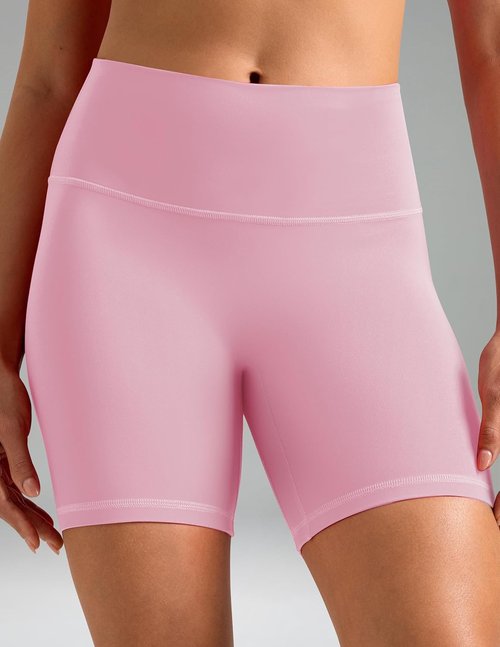 Colorfulkoala High Waist Biker Shorts - Dreamlux No Front Seam Yoga Shorts for Women | 6" Inseam