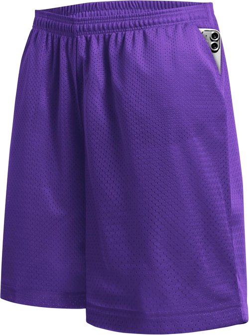 Ma Croix Men's Basic Mesh Basketball Shorts - Comfortable Workout Shorts with Pockets | Plain Design