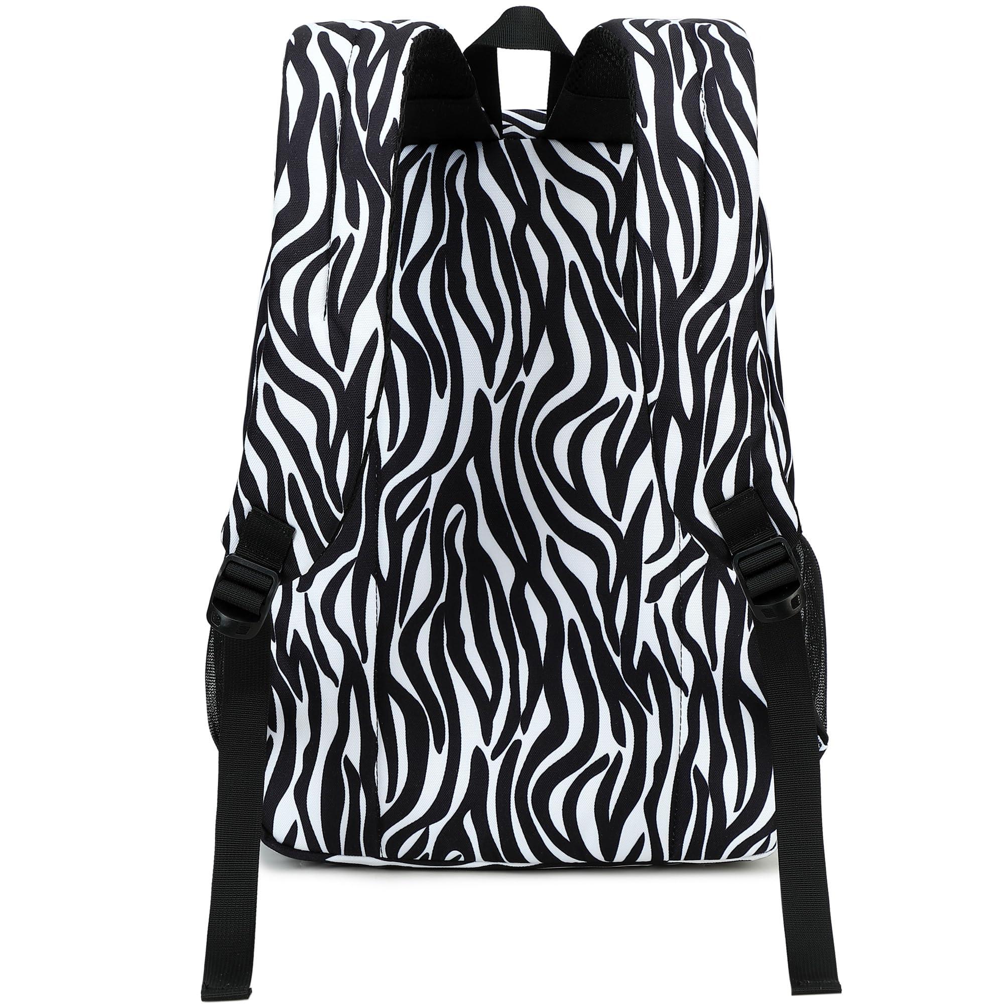 abshoo Classical Basic Zebra Print Womens School Backpack For College Teen Girls Water Resistant Bookbag (Zebra Black)
