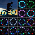 Bike Wheel Lights, LED Waterproof Bicycle Spoke Lamp, Bright Safety Tire Lights with Auto ON/Off, 30pcs Changes Patterns Cool Tire Lighting for Mountain Road Bikes/Hybrid/Folding Bike-1 Pack