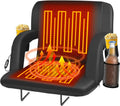 Seeutek Heated Stadium Seats - Portable Bleacher Chairs with Back Support & USB Heating | 21in, 5 Pockets