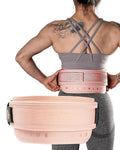 MANUEKLEAR Weight Lifting Belts for Men and Women, Gym Weight Belt with Carabiner Quick Locking, Double-Layer Weightlifting Belt for Workout Squat Powerlifting Deadlift