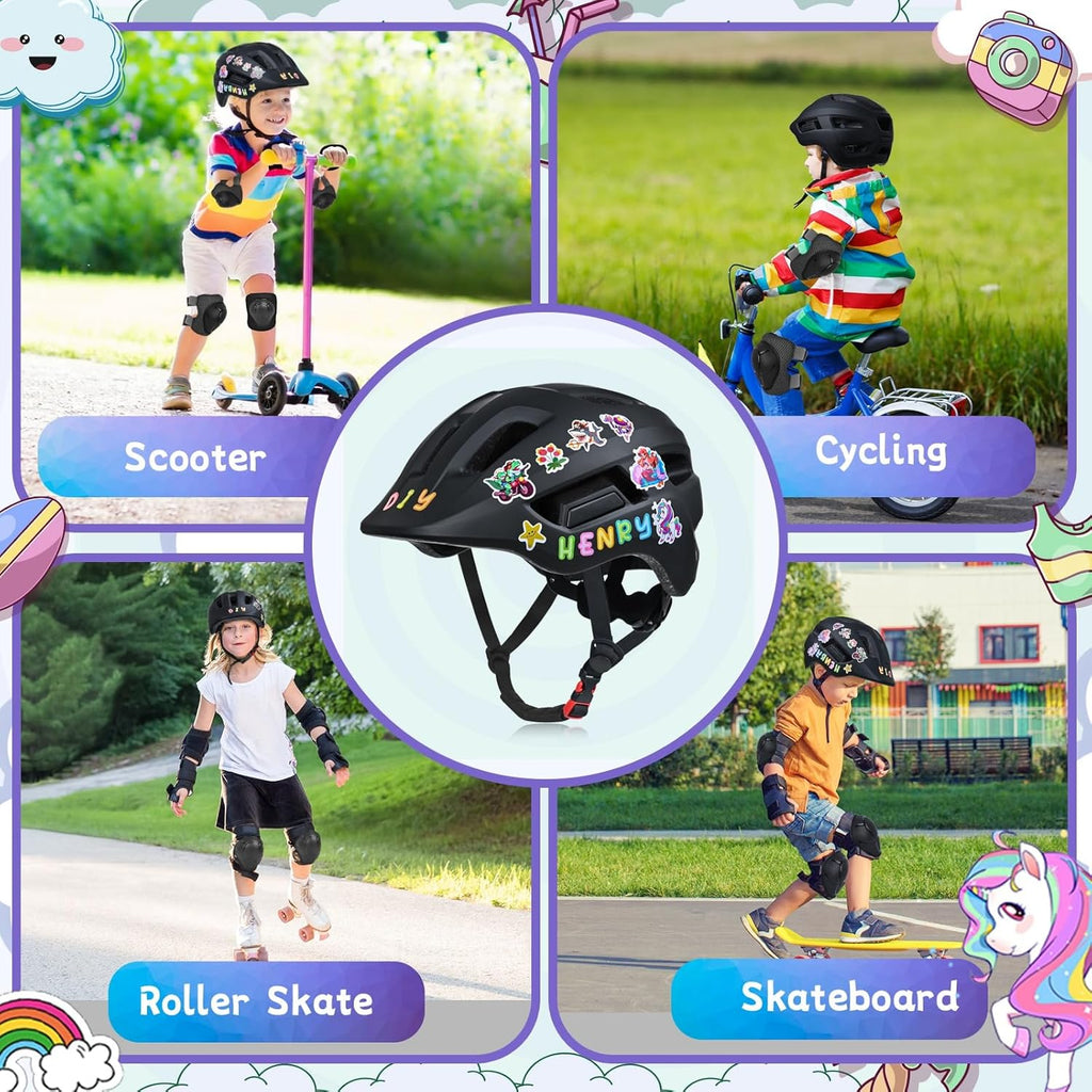 Skiennix Toddler Bike Helmet - Adjustable Lightweight Safety for Ages 1-8 | Perfect for Cycling