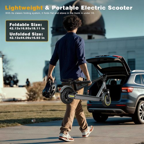 NAVIC Electric Scooter for Adults - Top Speed 22 MPH | 28-Mile Range | Dual Suspension & APP Control