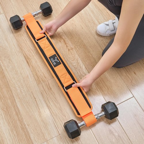 GYM OX Exercise Hip Thrust Belt for Dumbbells Heavy,Hip Thruster, Dumbbell Hip Thrust Belt for Weights Hip Thrust Bar,Booty Belt for Hip Thrust Orange