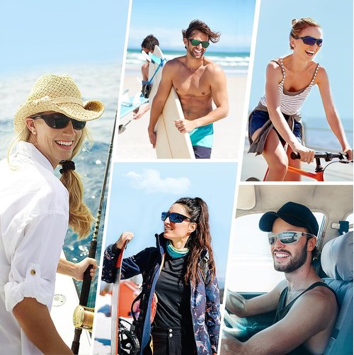 Duduma Polarized Sports Sunglasses - Lightweight TR90 Shades for Men & Women | Ideal for Running, Cycling, Fishing, Golf, and Driving