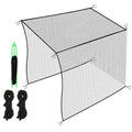 Amazgolf 10x10ft Golf Batting Cage with Quick Installation Tool and Rope, Practice Net for Indoor, Outdoor, Ceiling, Garage, Driver, Golf Simulator, Impact Screen
