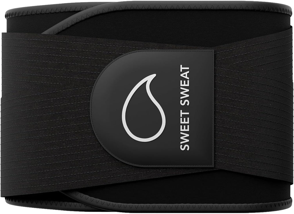 Sports Research® Sweet Sweat Waist Trimmer - Adjustable Fitness Belt for Enhanced Support & Comfort