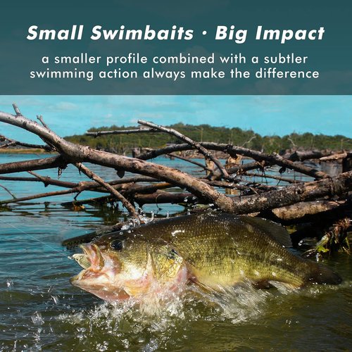 GOTOUR Fishing Lures for Freshwater or Saltwater, Easy to Use for Family Fishing Beginner and Pros, Most Lifelike Jointed Swimbait，Slow Sinking Bass Pike Panfish Walleye Lures, Fishing Gifts for Men