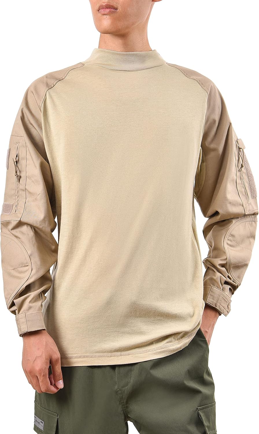 Skiennix Men's Tactical Camo Combat Shirts - Durable Military Hunting Tops | Versatile Outdoor Wear
