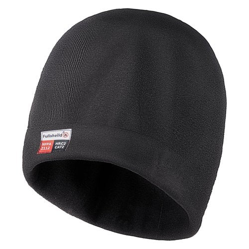 Fullsheild FR Double-Layer Beanie Modacrylic Cotton Liner Warm Winter Flame Resistant Winter Covering Black
