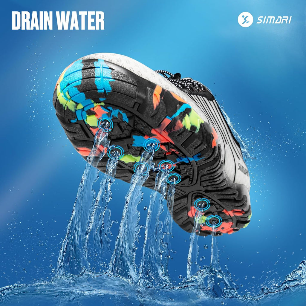 SIMARI Water Shoes - Quick-Dry Barefoot Aqua Socks | Lightweight Non-Slip Swim Shoes for Beach & Water Sports