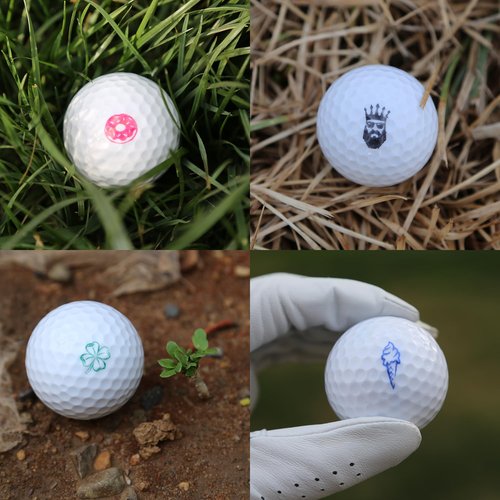 ZEETY Golf Ball Stamp, Golf Ball Stamper, Reusable Self-Inking Golf Ball Stamp Marker to Identify Golf Balls, Golf Gift Golf Accessories for Men and Women Golfers (Skull Crossbones)