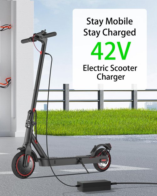 VHBW 42V Charger for Volpam Electric Scooter Charger Compatible with VOLPAM SP06 / SP03 / SPT7 Electric Scooter 350W/500W