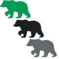 GEAR AID Tenacious Tape Repair Patches - Peel-and-Stick Nylon Patches for Jackets, Tents & Gear | 3 Patches, Bear Design