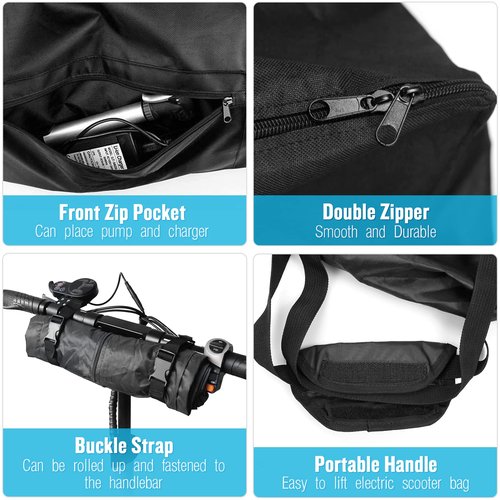 Kingling Electric Scooter Bag Fits for 350W Motor Electric Scooter, Waterproof Electric Scooter Storage Bag Scooter Accessories, Outdoor Electric Scooter Backpack for Commuting-45 L x 12" W x 23" H