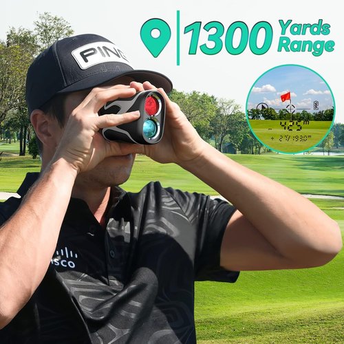 Golf Rangefinder with Slope, THGOLF 1000 Yards USB C Rechargeable Rangefinder Golfing with Flag Acquisition, Pulse Vibration and Fast Focus System, 6X Magnification, ±1 Yard Accuracy (Grey)
