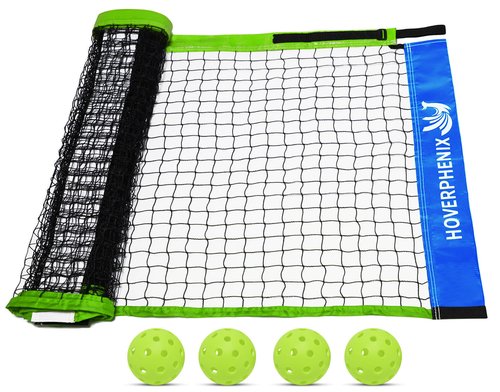 Pickle Ball Replacement Net 22ft x 3ft for Indoor and Outdoor Fits for Most Free-Standing Pickle Ball Frame Come with 4 Outdoor Pickle Balls (Net Only)