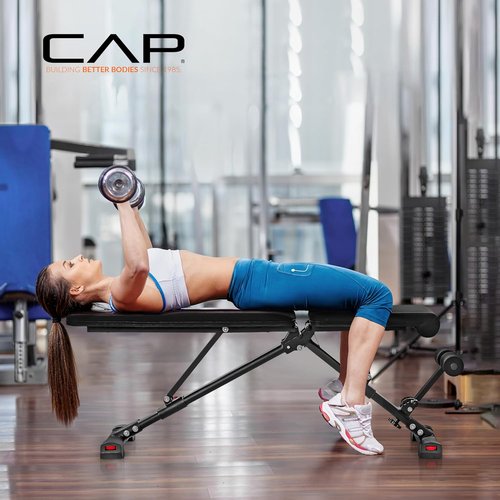 CAP Barbell Adjustable Utility Weight Bench - Multi-Purpose Strength Training | Various Options Available