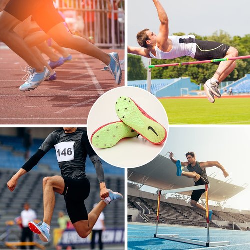 Nuolifee 3.2mm 1/8 Inch Track Spikes, 100 Pieces Hard Steel Spikes for Track Shoes, Track and Cross Country Spikes with Spike Wrench, Replacement Spikes for Sprint Sports Short Running Shoes