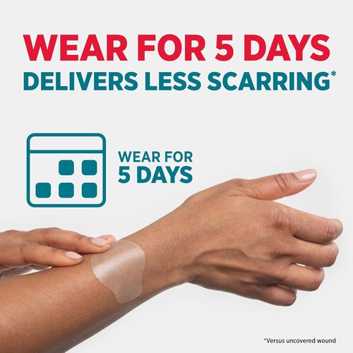BAND-AID Pro Heal Hydrocolloid Bandages - Ultra-Thin & Waterproof for Advanced Healing | Large, 6 ct