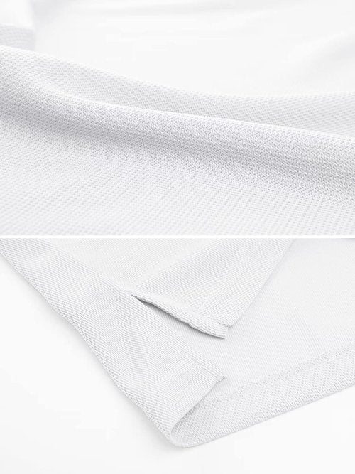 MAGCOMSEN Men's Polo Shirt - Quick Dry Tactical Performance | Short Sleeve Pique Golf Shirt