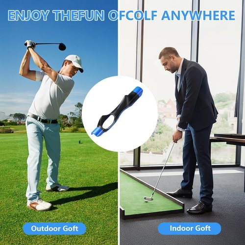 Nylvian Golf Grip Trainer Club - Improves Grip Strength, Accuracy & Swing, Trains Correct Hand Position for Superior Performance - Golf Training Aid for All Levels