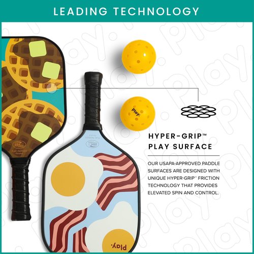 Pickleball Paddles Pickleball Paddles Set of 2 Carbon Fiber - USAPA Approved Pickleball Racket | Polymer Honeycomb Composite Core | Hyper-Grip™ Surface with Graphite Face & Cushioned Grip
