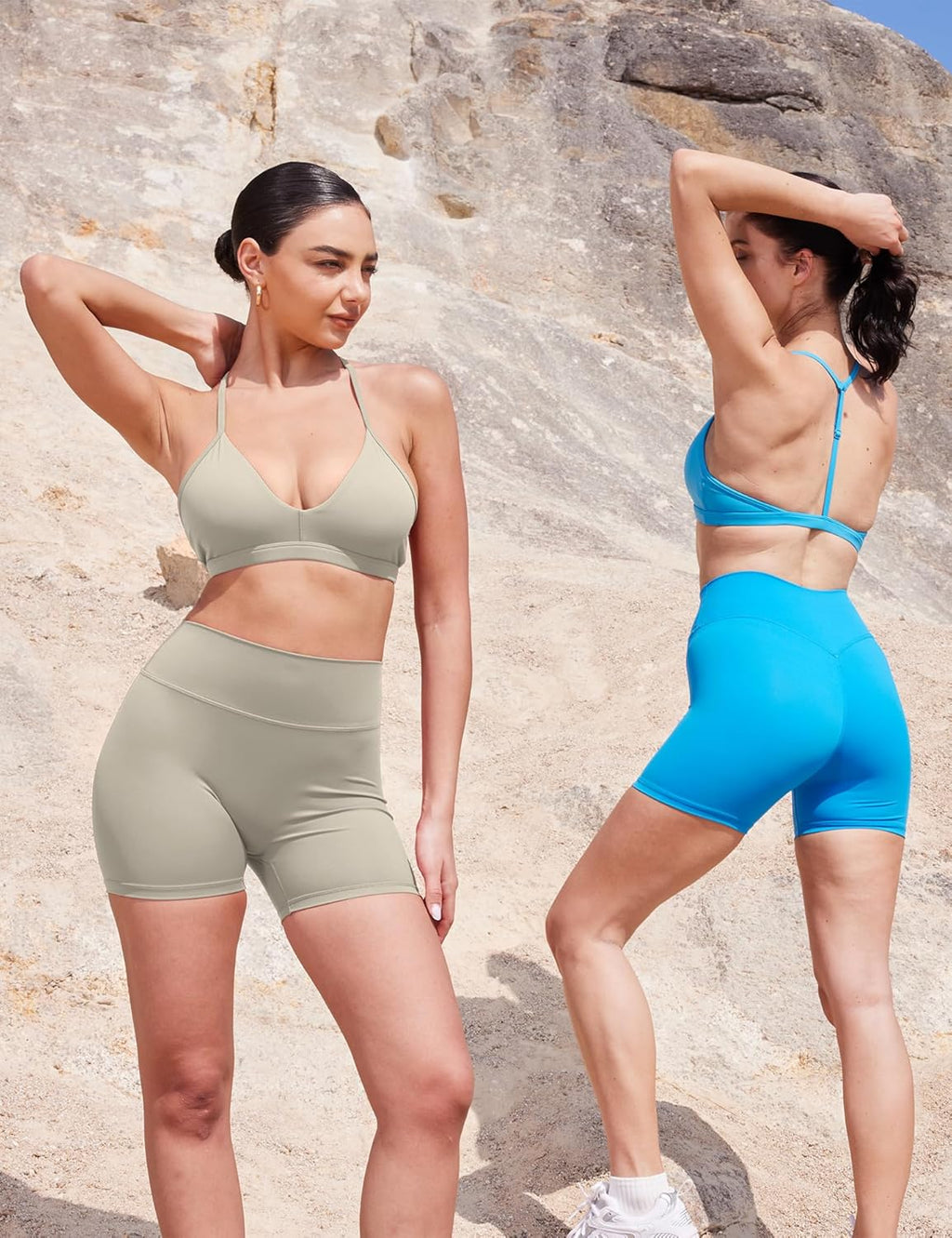 YEOREO Women's Biker Shorts - High Waist Tummy Control for Yoga & Gym | 3.6", 4.5", 6" Sizes