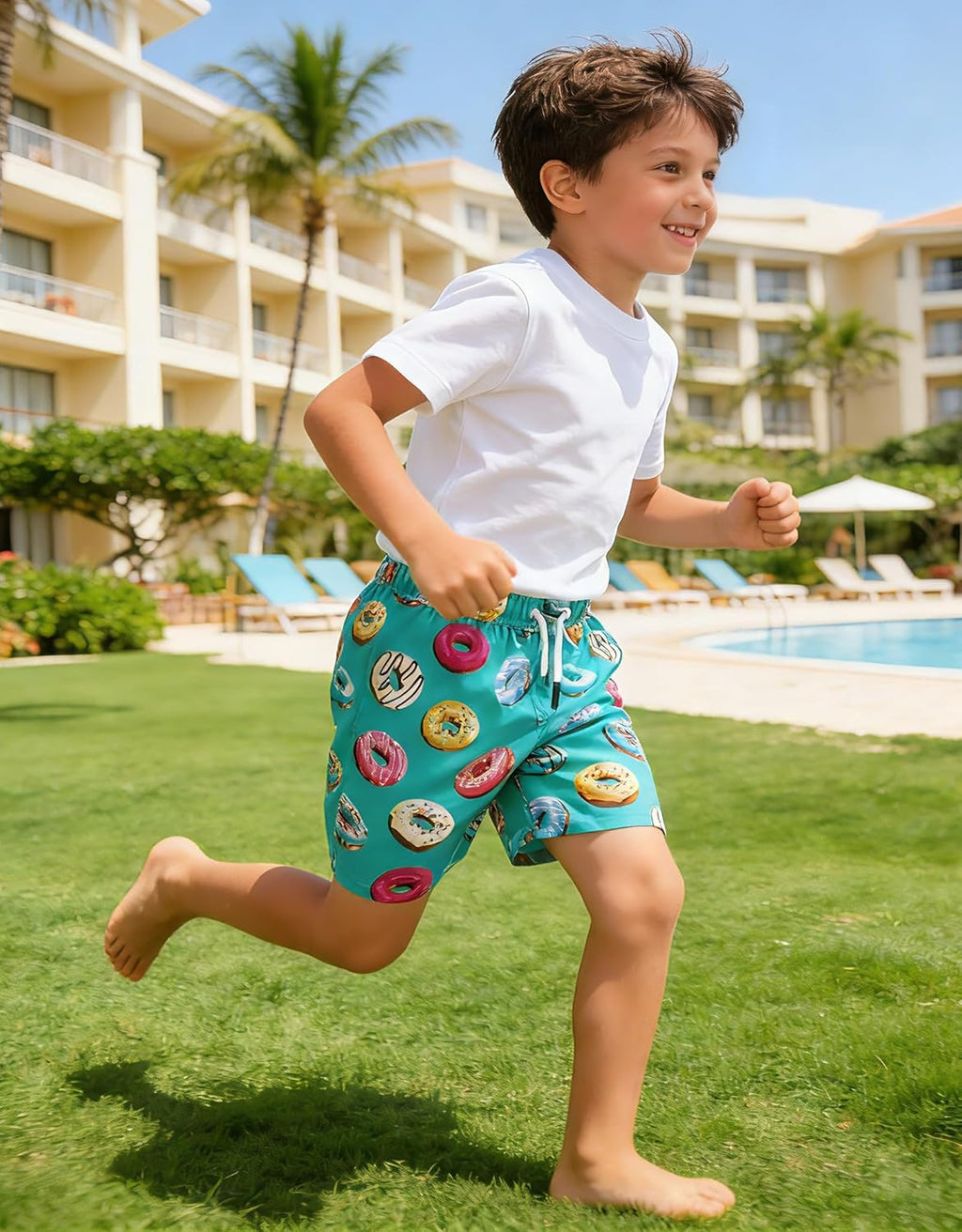 Skiennix Boys' Swim Trunks - Stylish Toddler Swimsuit Shorts for Summer Fun