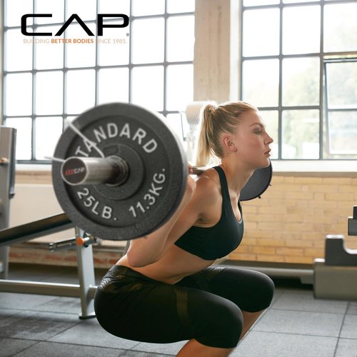 CAP Barbell Olympic Weight Plate - Durable 2-Inch Design | Available in Multiple Sizes