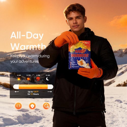 Soupou Hand Warmers Disposable 30pcs, Up to 13 Hours of Heat Body Warmers, Air Activated Bulk Hand Warmers for Women Men, Gifts for Christmas, Golf Hunting Camping Essentials, Winter Accessories
